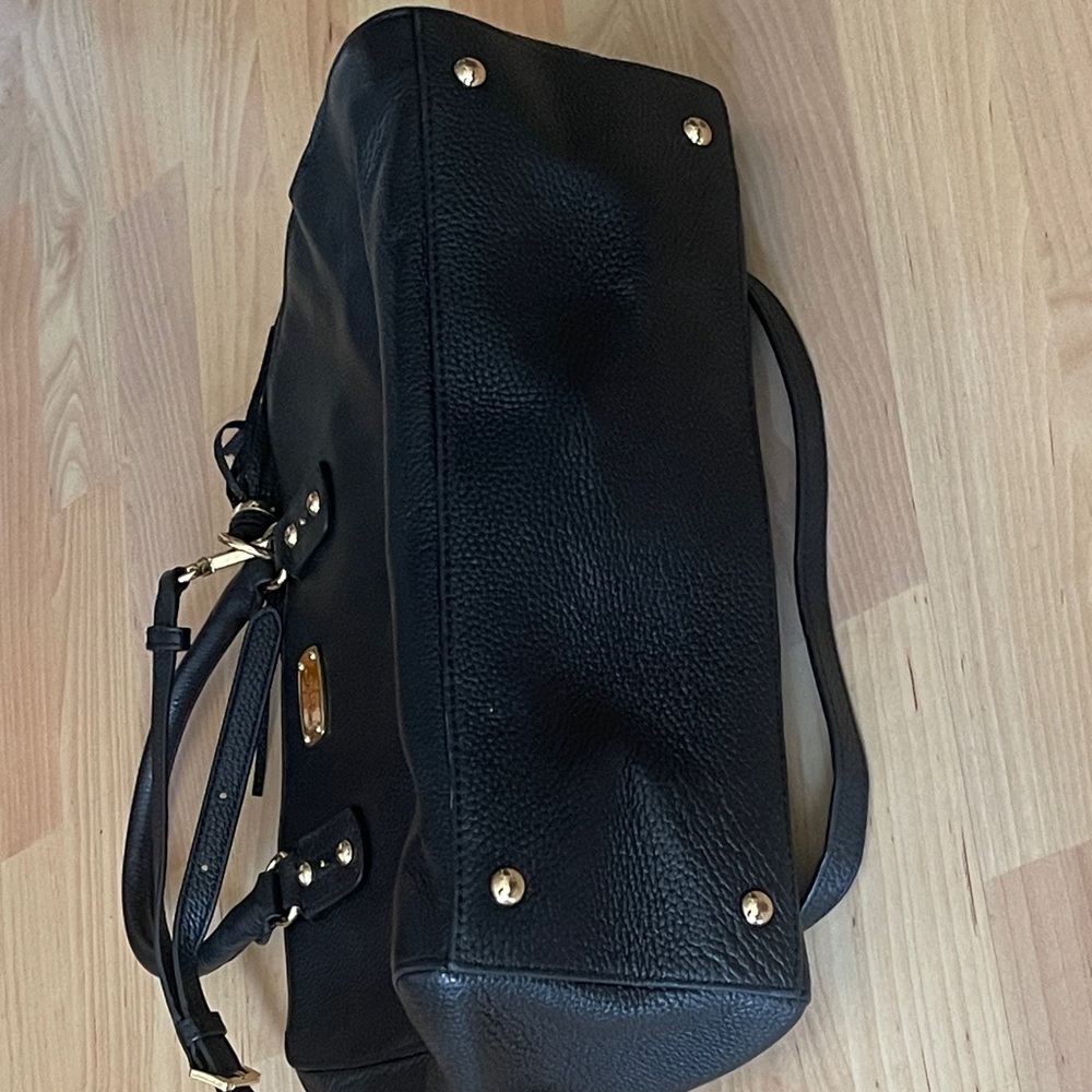 Michael Kors Black Satchel with Gold Accents - Picture 6 of 6